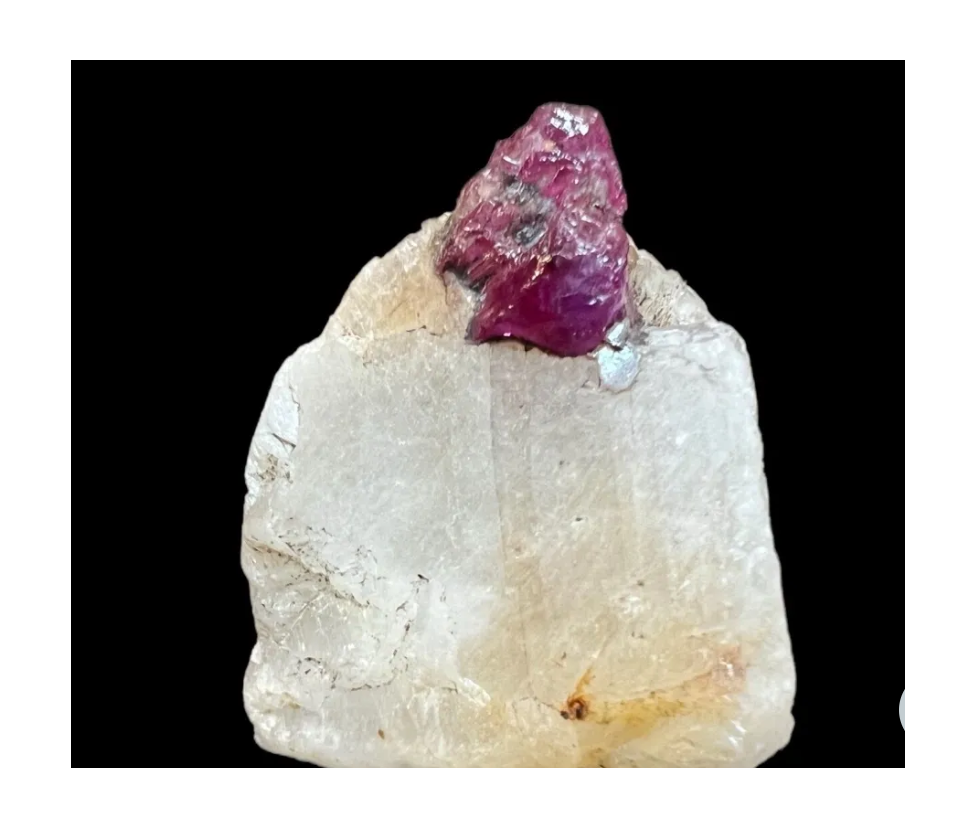 Natural Red Ruby in Matrix