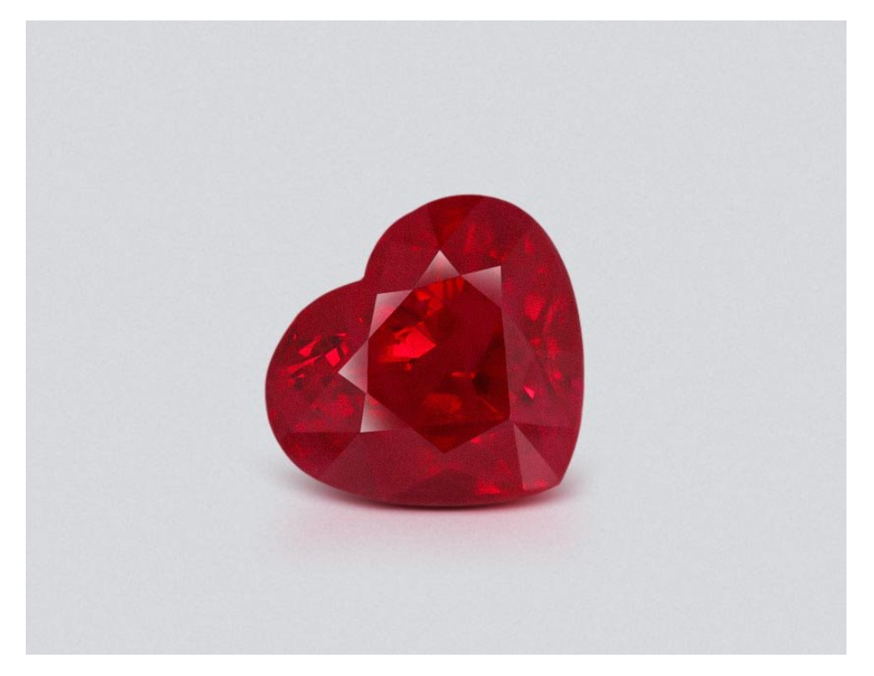 Pigeon's blood red ruby
