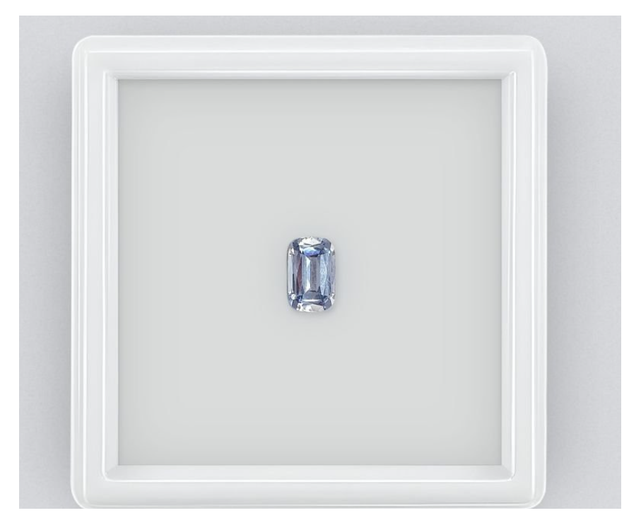 Bluish gray spinel
