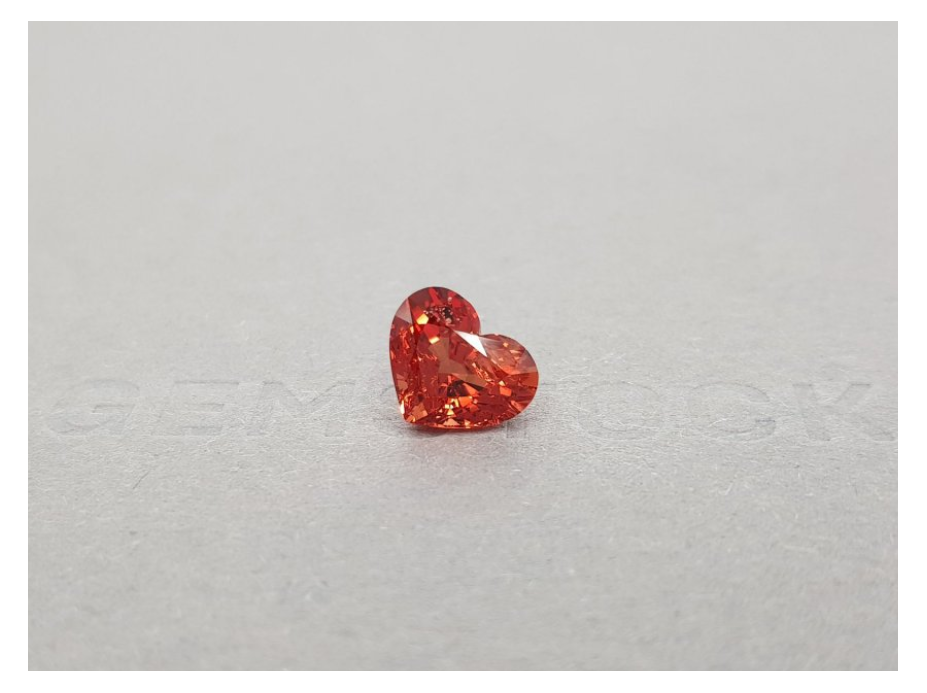Bright red-orange  spinel