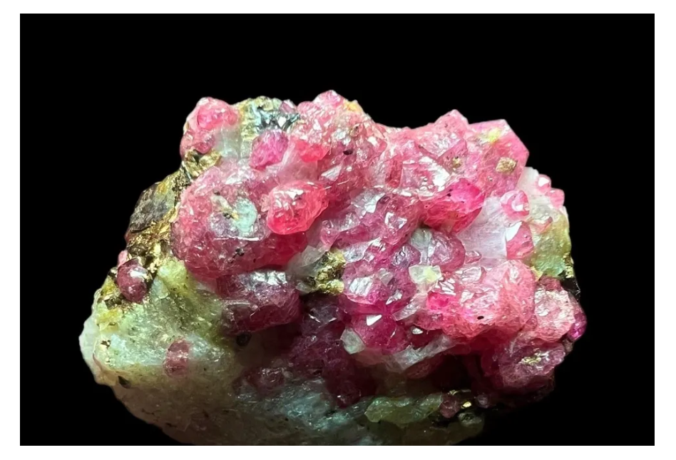 Natural Pinkish Red Ruby in Matrix