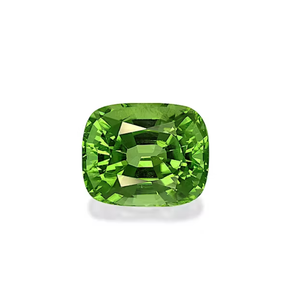 Vivid green peridot