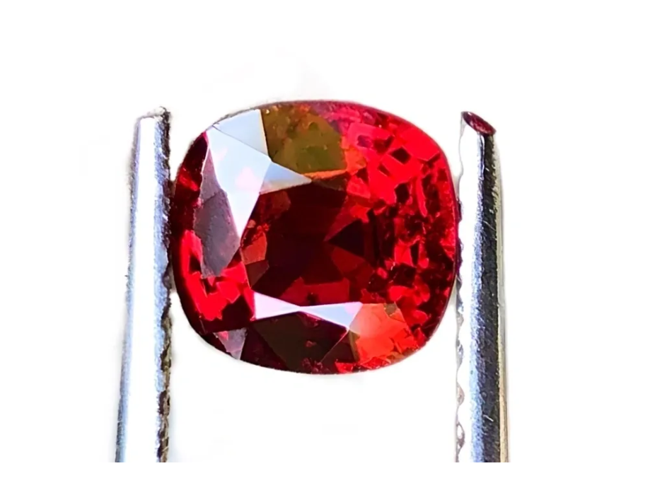 Red Natural Spinel in Deep Red color