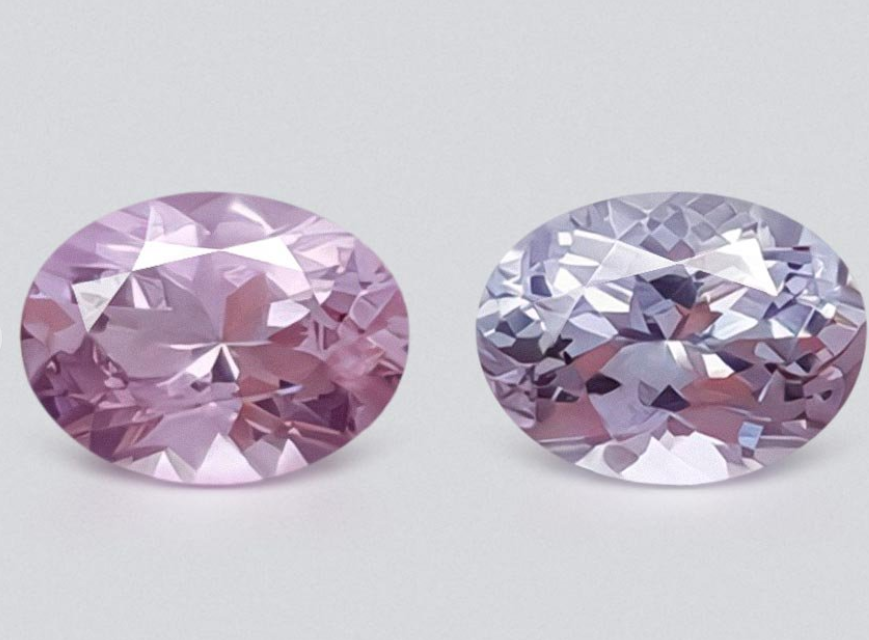 Lavender Pair of Spinels
