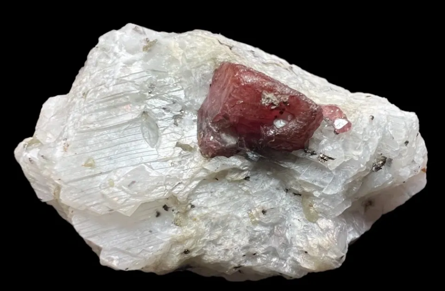 Natural Red Ruby in Matrix
