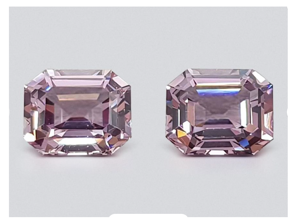 Grayish pink spinel