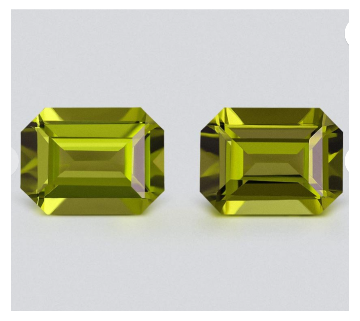 Pair of peridots